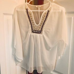 Sheer beaded top